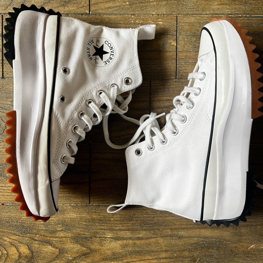 Converse Run Star Hike Platform Sneaker - White / White / Gum